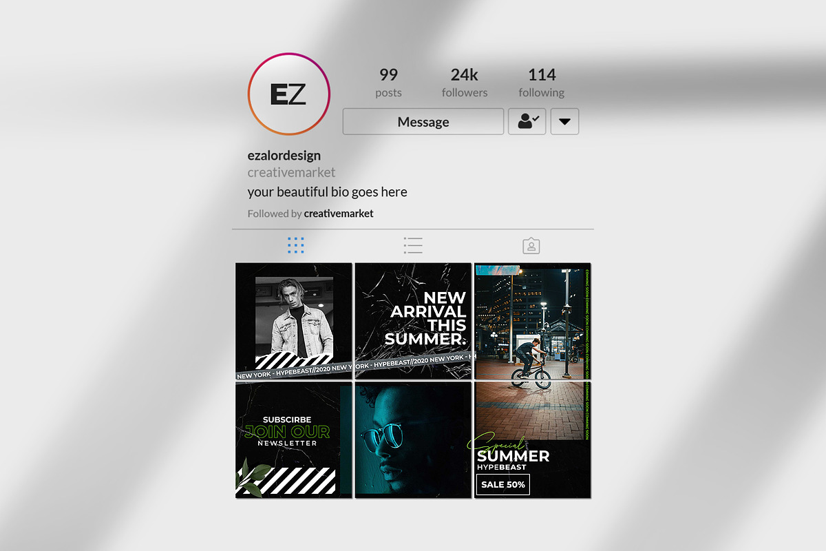 Hypebeast Puzzle, a Social Media Template by Analogi Studio (Photo 7 of 9)
