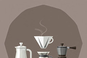 35 Vector Flat Coffee Tools Set, an Object Graphic by adenpinkstore (Thumbnail 13 of 17)