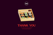 Sushi Shop 3D Icon Pack, a Food & Drink 3D Model by SLAB! Design (Thumbnail 4 of 4)