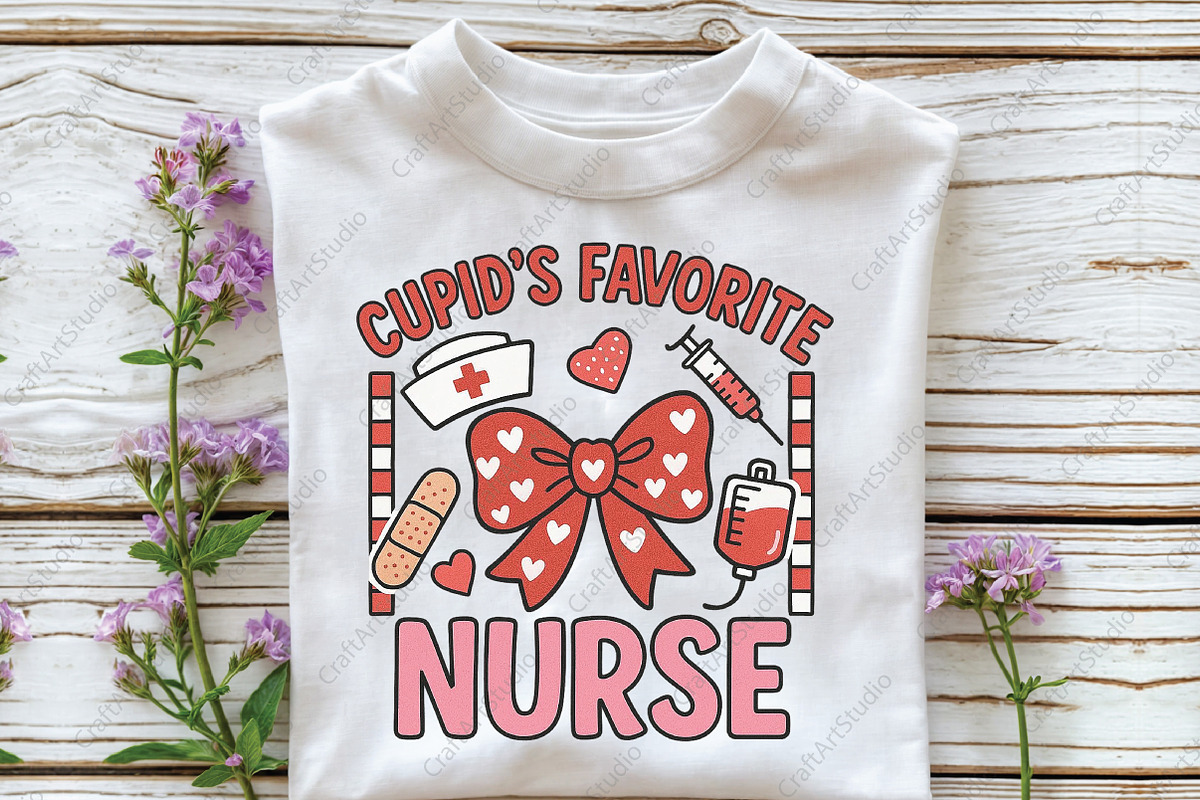 Cupid's Favorite Nurse PNG, an Illustration by CraftArtStudio (Photo 2 of 4)