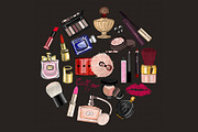 Digital watercolor perfume&cosmetics, an Illustration by Art Loft (Thumbnail 6 of 17)