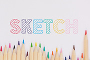 School Sketch Kids Font, a Font by vladocar (Thumbnail 1 of 6)