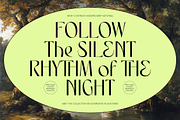 Rhythm The Night Modern Editorial, a Serif Font by timelesstype.co (Thumbnail 1 of 10)