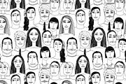 Avatars and patterns, a Pattern Graphic by ianakauri (Thumbnail 9 of 12)