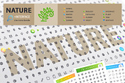 Nature 700+ Line Icons Bundle, an Outline Icon by Voysla's Shop (Thumbnail 1 of 8)