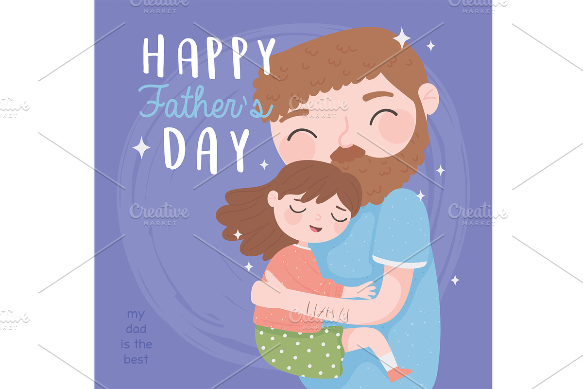 happy fathers day, an Illustration by studiogstock