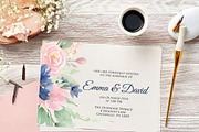 Blush and Blue Flowers, an Illustration by Graphic Blue Bird (Thumbnail 5 of 8)