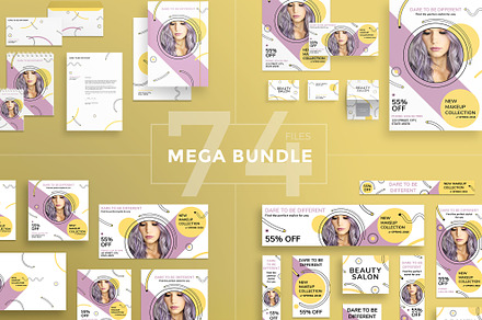 Mega Bundle | Makeup Collection, a Poster Template by Amber Graphics