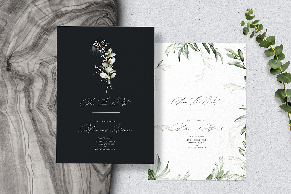 Green leaves | Botanical set, a Decorative Illustration by Karma (Photo 3 of 18)