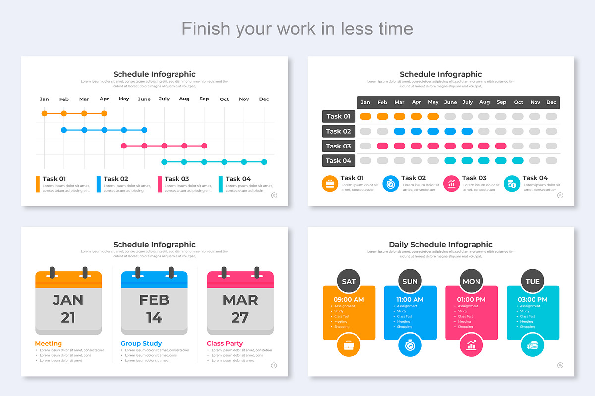 Schedule Infographic Keynote