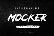 MOCKER -  A Brush Font, a Script Font by ZHR Creative (Thumbnail 1 of 8)