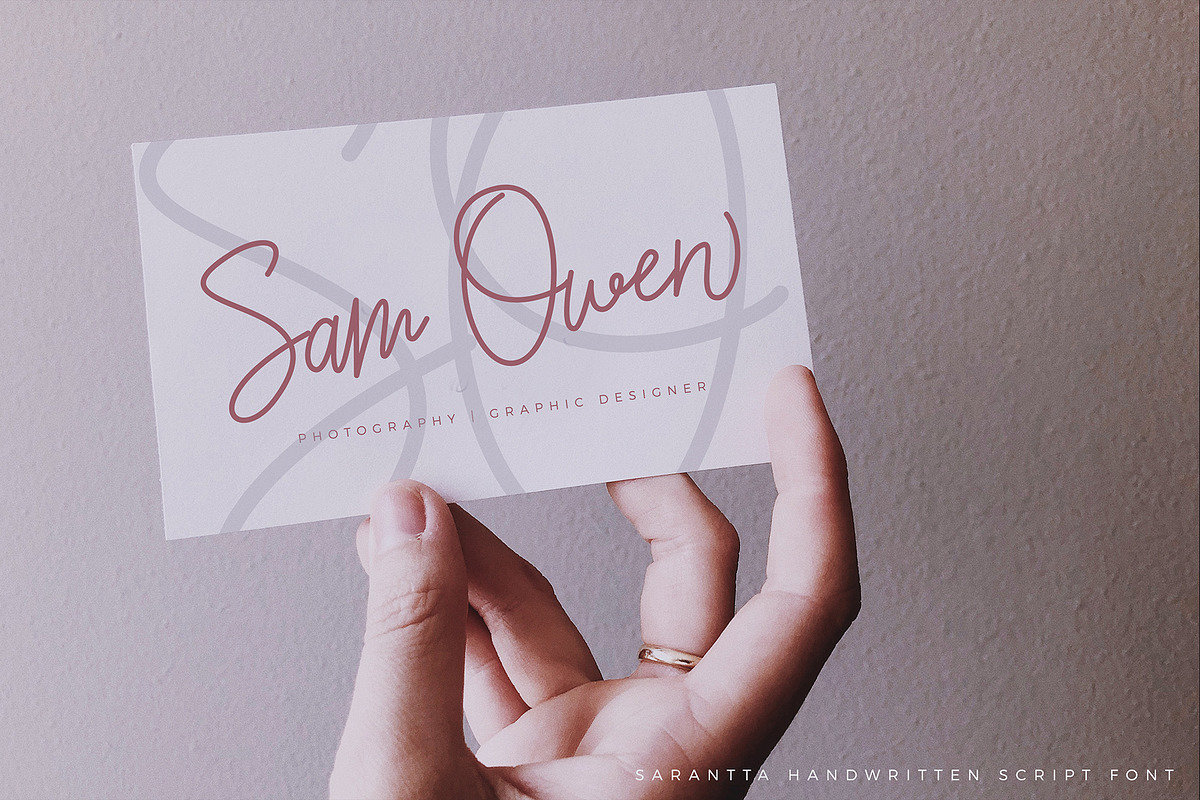 Sarantta | Handwritten Script Font, a Script Font by redmoodstudio (Photo 14 of 16)