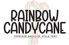 Rainbow Candycane | Script Font