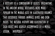 SlimOne Bestiary Decorative Font, a Sans Serif Font by GalaStudio (Thumbnail 7 of 10)