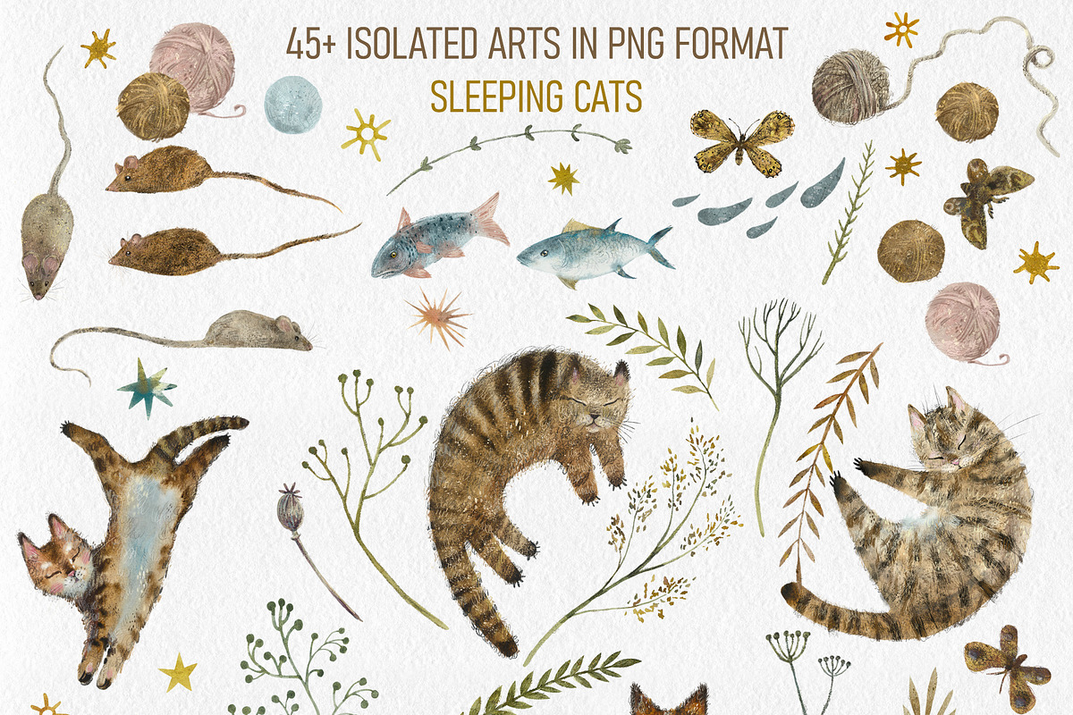 Sleeping Cats, an Illustration by Budogoshch (Photo 2 of 12)