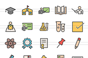 150 Academics Filled Line Icons, an Outline Icon by IconBunny (Thumbnail 2 of 6)