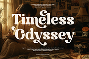 Retro Serif Font - Happy Sunday, a Serif Font by Font Liner (Thumbnail 2 of 9)