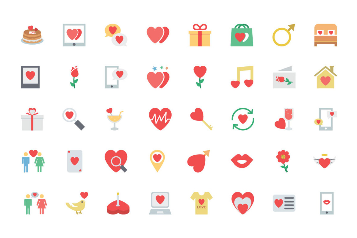 125+ Valentine Vector Icons, an Emoji Icon by Creative Stall (Photo 2 of 4)