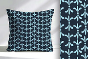 Blue Organic Petals Seamless Repeat, a Pattern Graphic by Sharon Schwalbe (Thumbnail 2 of 4)
