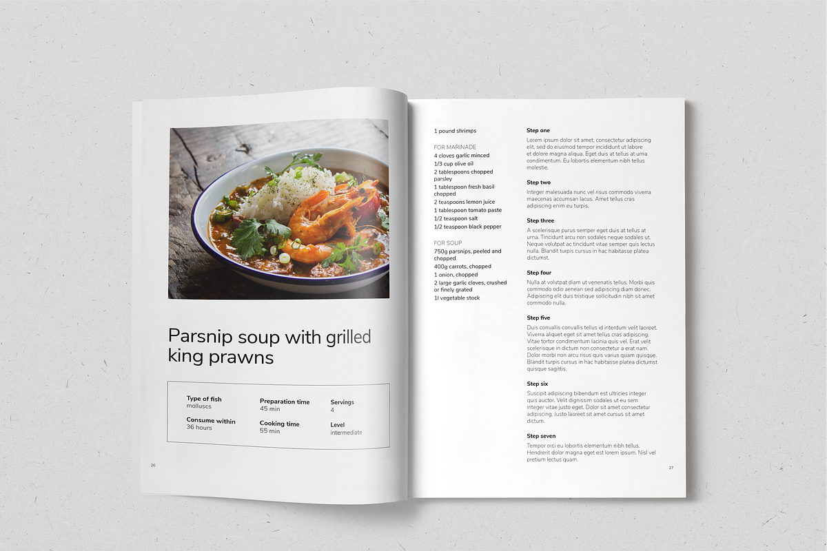 Fish&Seafood Recipe Book, a Magazine Template by SonaGeciova (Photo 14 of 17)