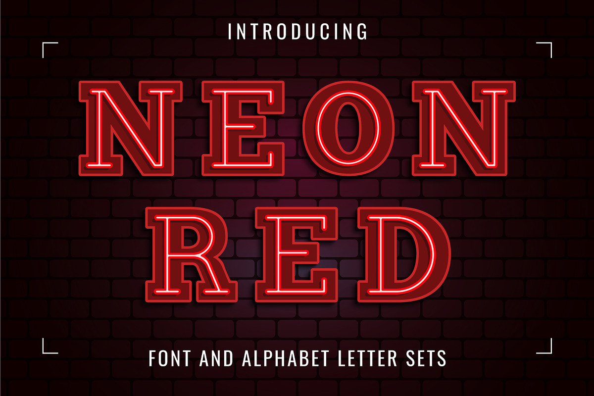 Neon Red Font, a Font by Font Craft Studio (Photo 1 of 4)