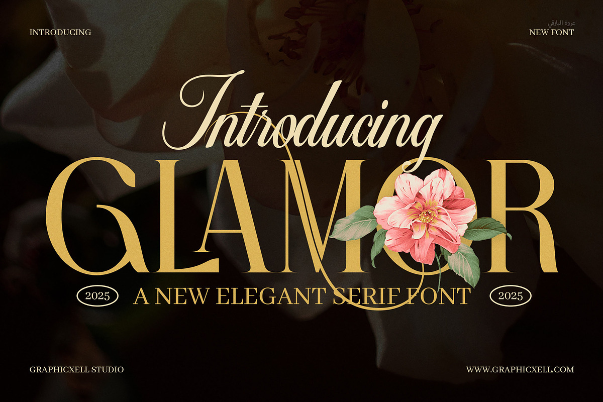 Glamor Elegant Serif Font, a Serif Font by Graphicxell (Photo 1 of 8)