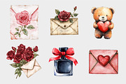 Love Letter Clipart Valentine's Day, a Seasonal Illustration by Design Market (Thumbnail 5 of 5)