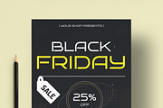 Black Friday Sale Flyer Template, a Flyer Template by MightyDesign (Thumbnail 2 of 8)
