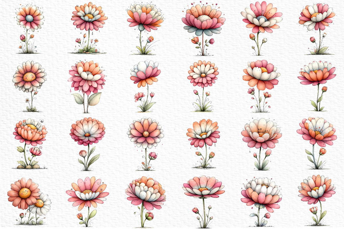 Whimsical Spring Daisy Flower Png, an Illustration by Craft Nest (Photo 6 of 11)