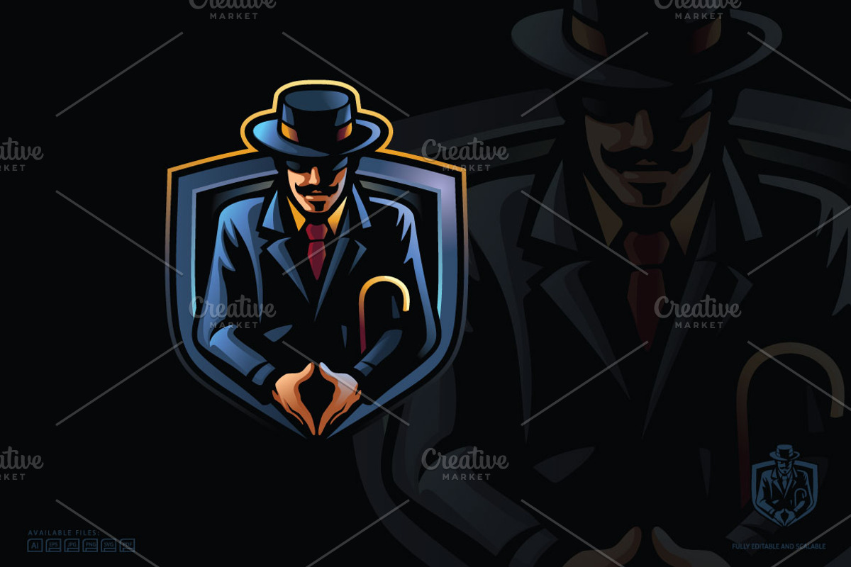 Tuxedo Agent Logo Template, a Branding & Logo Template by Kongstones_std (Photo 3 of 5)