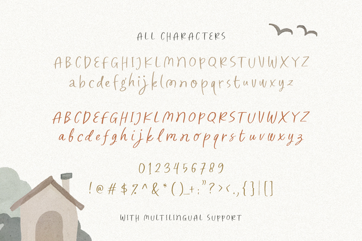 Folklore Story - Cute Font (+BONUS), a Font by Sarid Ezra (Photo 9 of 9)