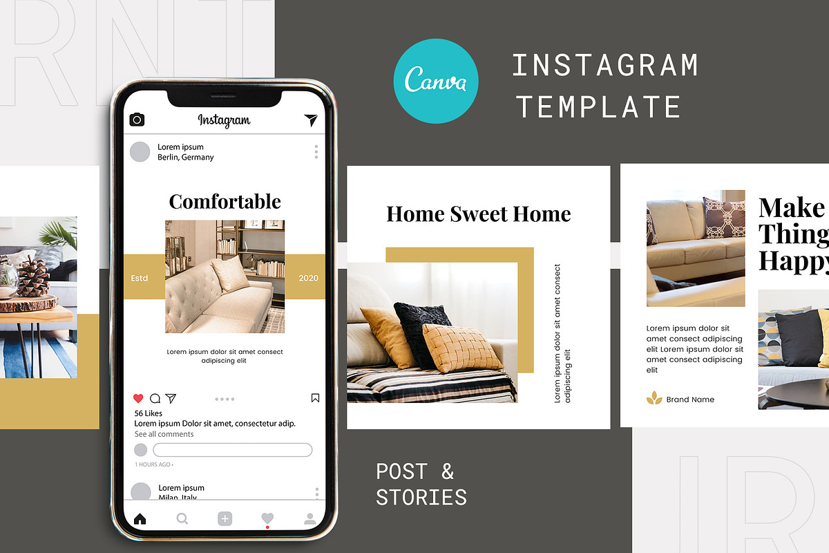 Canva Instagram Template Furnita, a Social Media Template by Lythcreative (Photo 2 of 6)