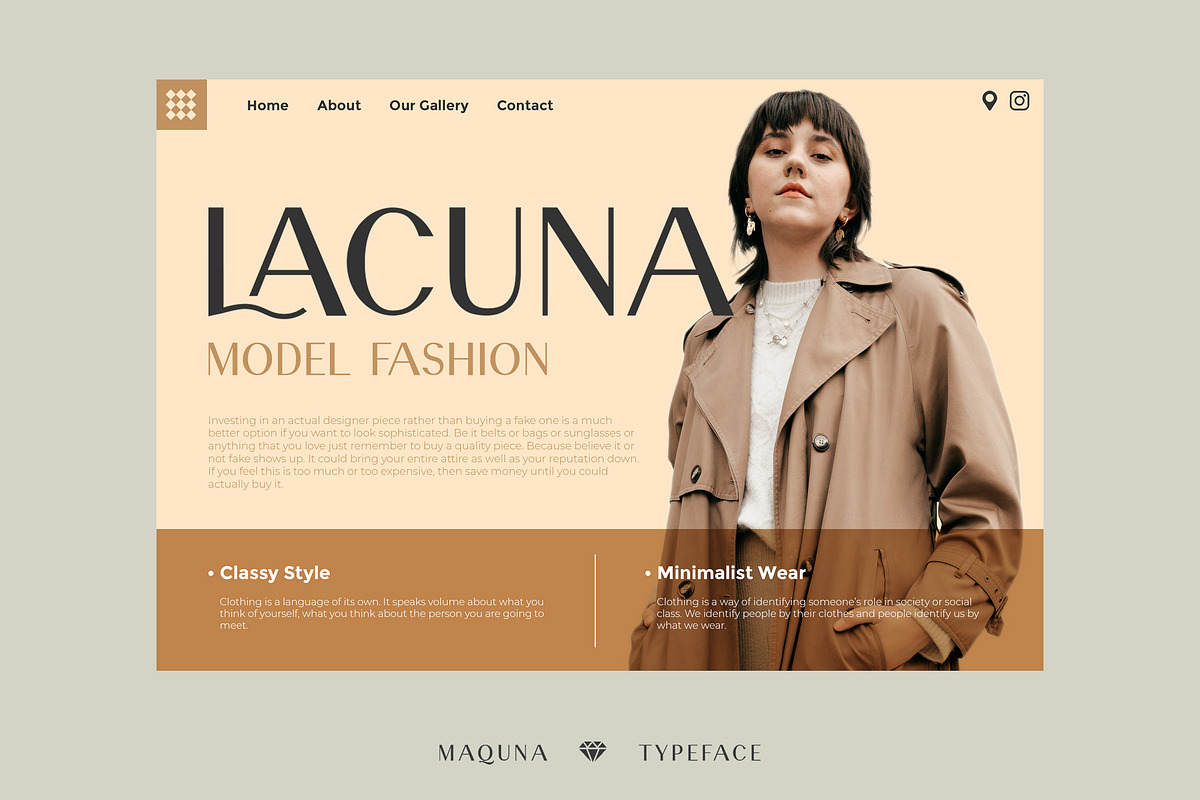 Maquna - Stylish Sans Serif Typeface, a Sans Serif Font by CCS Type (Photo 7 of 18)