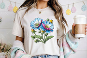Whimsical Spring Wildflower Clipart, an Illustration by OK Design (Thumbnail 5 of 6)