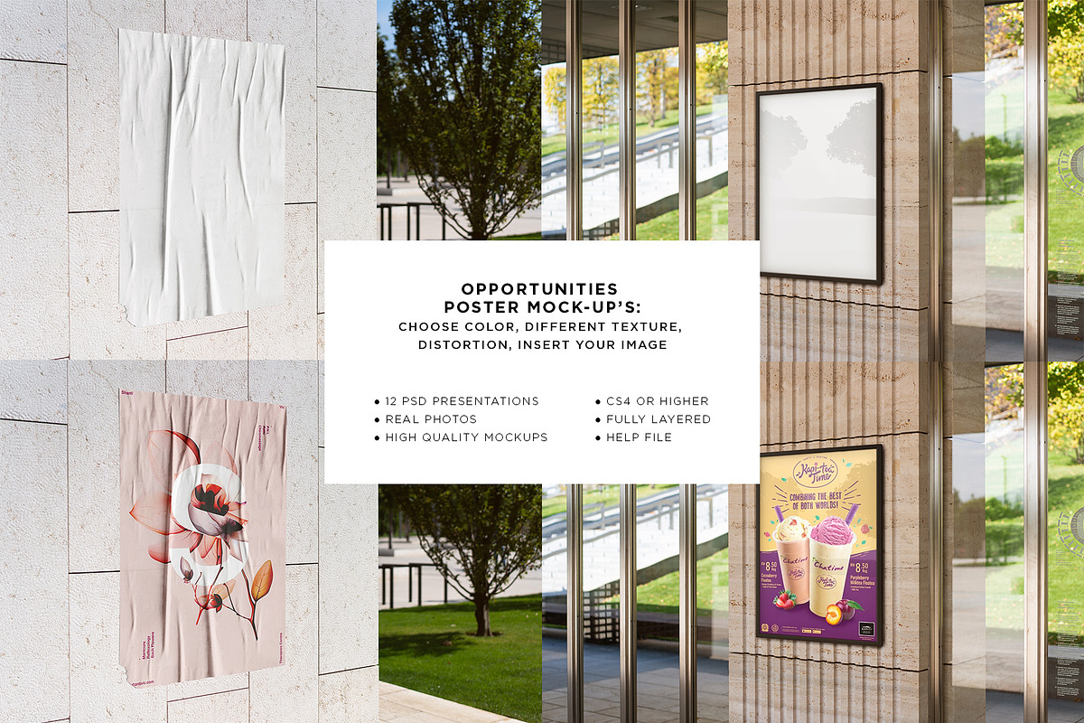 Street Poster Mock-Up's, a Print Template by Dikarte.Store (Photo 14 of 16)