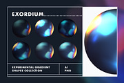 Exordium Dynamic Gradient Shapes, a Texture Graphic by Polar Vectors (Thumbnail 6 of 16)