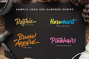 Almonde Script, a Script Font by ianmikraz (Thumbnail 6 of 9)