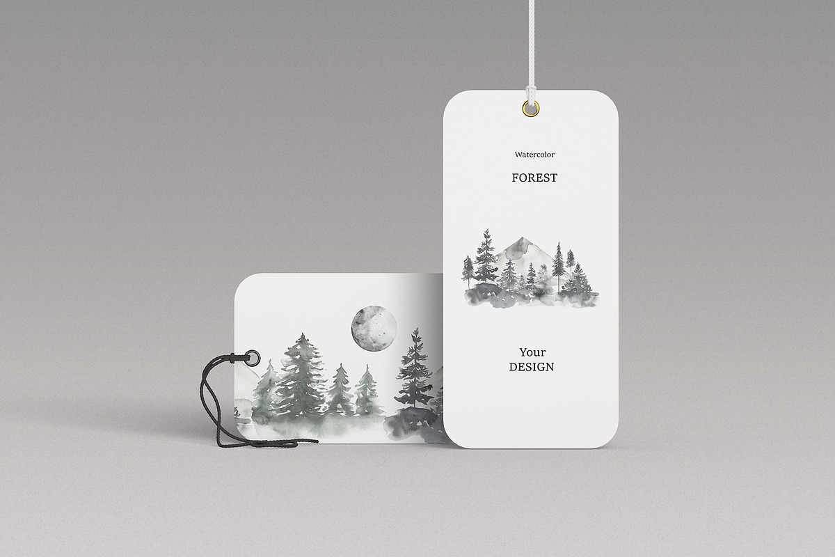 Watercolor Forest Collection, a Texture Illustration by MayaNavits (Photo 2 of 10)