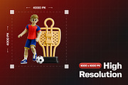 Football Learn 3D Character Pack, a Characters & Person 3D Model by Haps Space (Thumbnail 2 of 4)