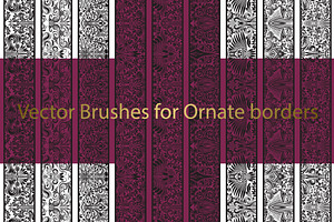 72 Ornate Vector Brushes