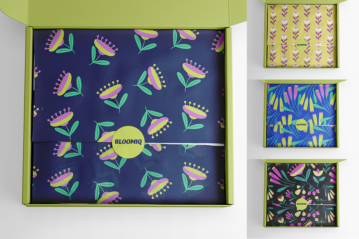 Bright Retro Floral Pattern Set, a Pattern Graphic by Asya Melkonyan Patterns (Photo 11 of 16)