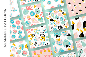 Abstract Fruits Pattern Collection