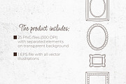 Vintage Frames Vector Cliparts, an Object Graphic by Panna Limon Store (Thumbnail 2 of 7)