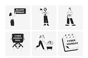 Shopping Illustration Art Set, a Person Illustration by Prosymbols (Thumbnail 10 of 13)
