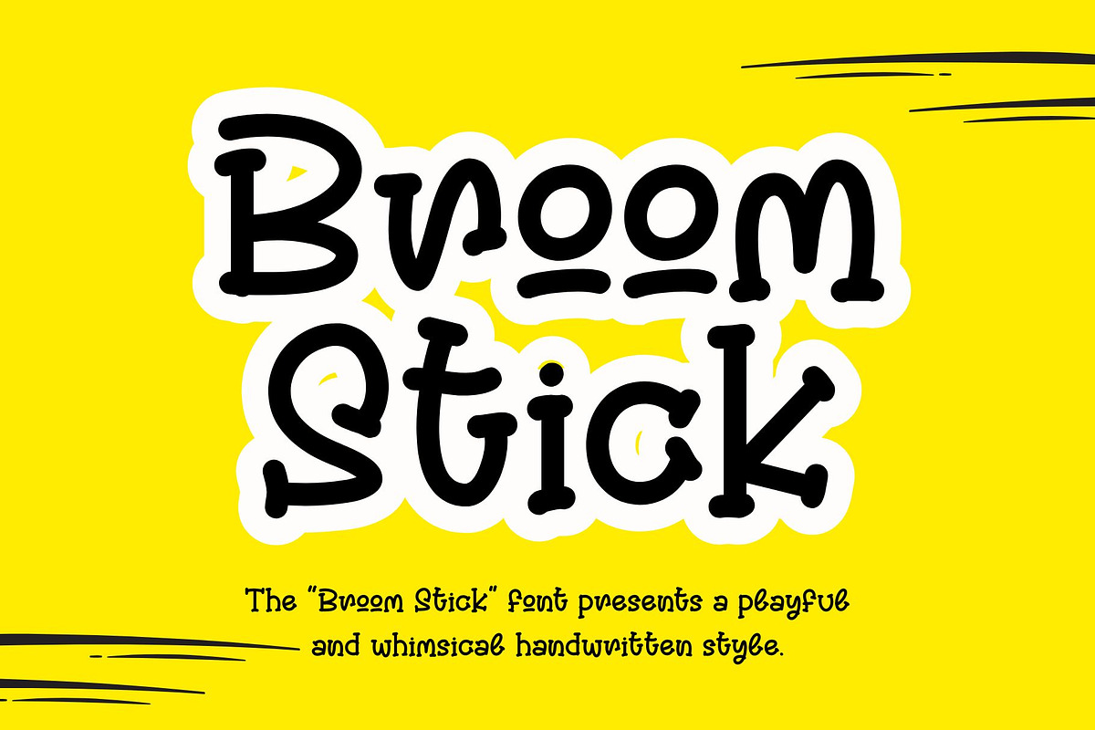 Broom Stick, a Handwritten Font by Letterafa Studio (Photo 1 of 7)