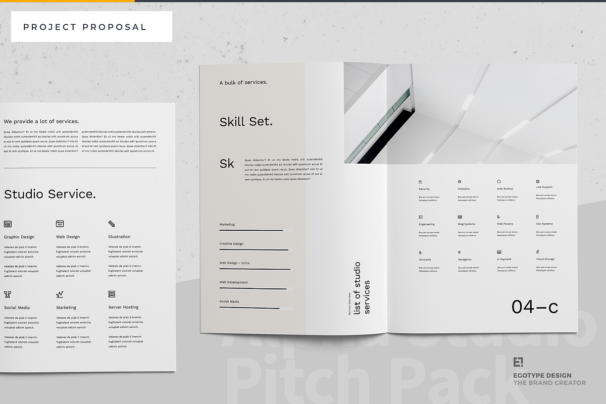 Proposal Pitch Pack, a Brochure Template by Egotype (Photo 14 of 77)