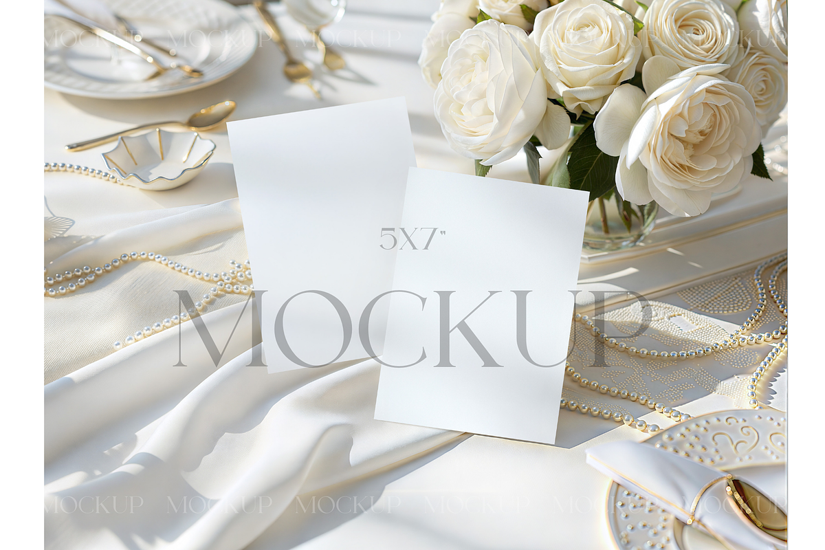 Classic Pearl Invitation Mockup, a Product Mockup by MockupWizard (Photo 1 of 3)