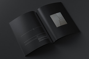 Perfect Binding Open Magazine Mockup