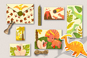 Cute and bright Dinosaurs Clipart, an Animal Illustration by LukaJreym (Thumbnail 9 of 11)