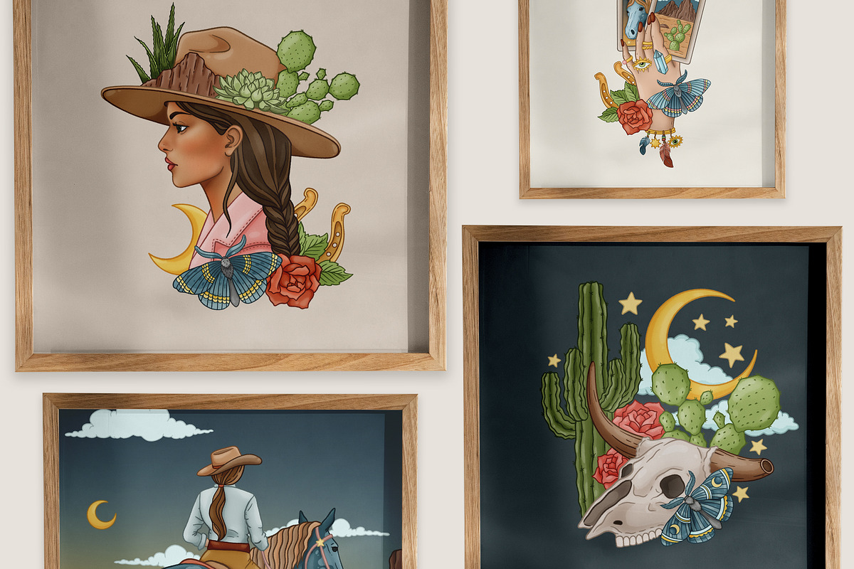 Desert Soul Western bundle, a Seasonal Illustration by SecondOfJuly (Photo 5 of 7)
